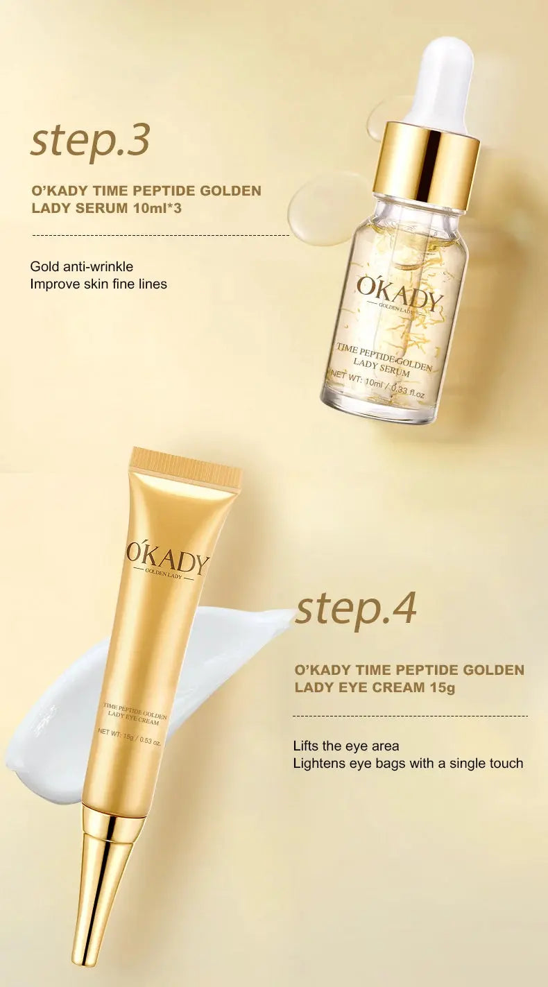 OKADY 10-Piece Skincare Set – Anti-Aging & Daily Care Routine - Femlinza