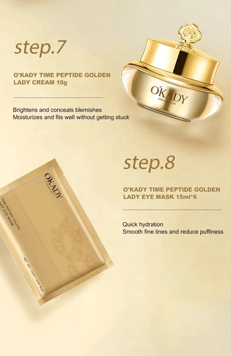 OKADY 10-Piece Skincare Set – Anti-Aging & Daily Care Routine - Femlinza