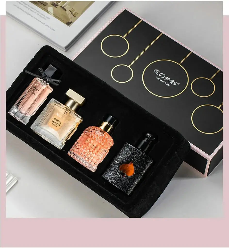 Original Women Perfume 105ml Gift Box Four Piece Set Fresh Lasting Fragrance Eau De Parfum Plant Floral Scent Fresh Духи Женские - Femlinza