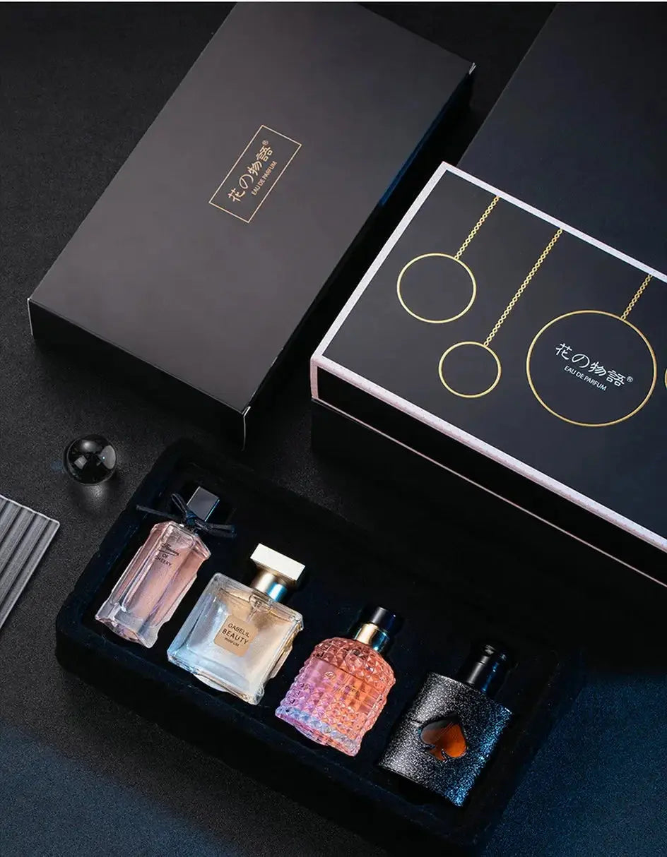 Original Women Perfume 105ml Gift Box Four Piece Set Fresh Lasting Fragrance Eau De Parfum Plant Floral Scent Fresh Духи Женские - Femlinza