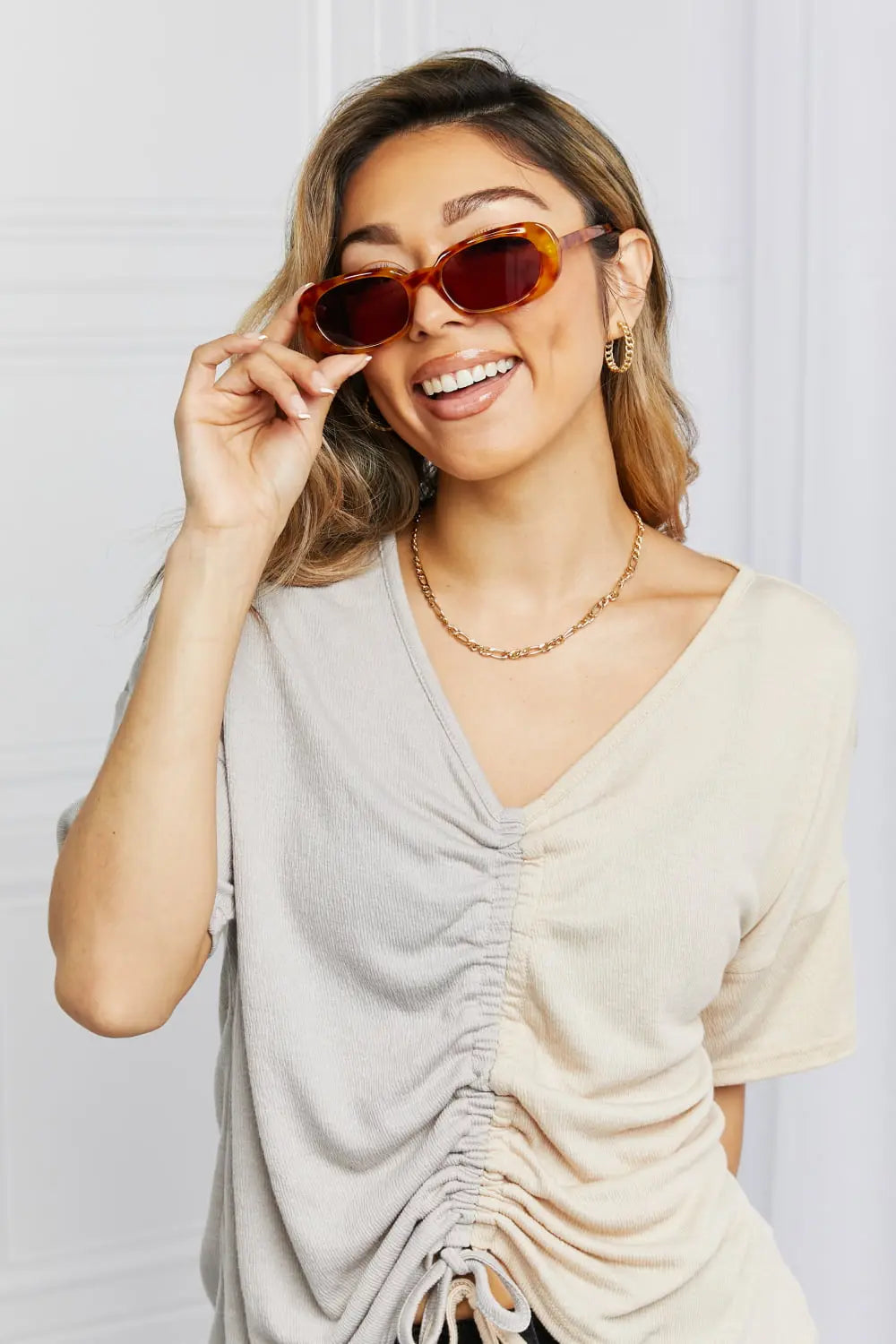 Oval Full Rim Sunglasses - Femlinza