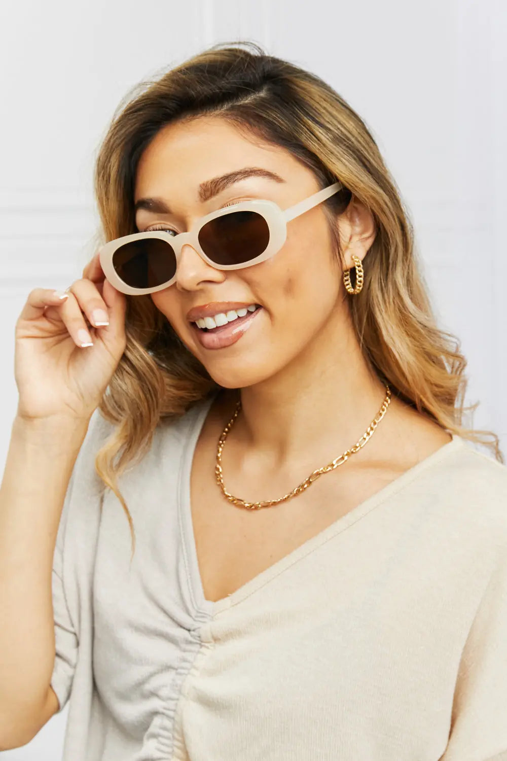 Oval Full Rim Sunglasses - Femlinza