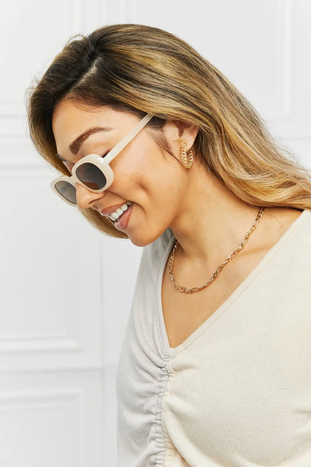 Oval Full Rim Sunglasses - Femlinza