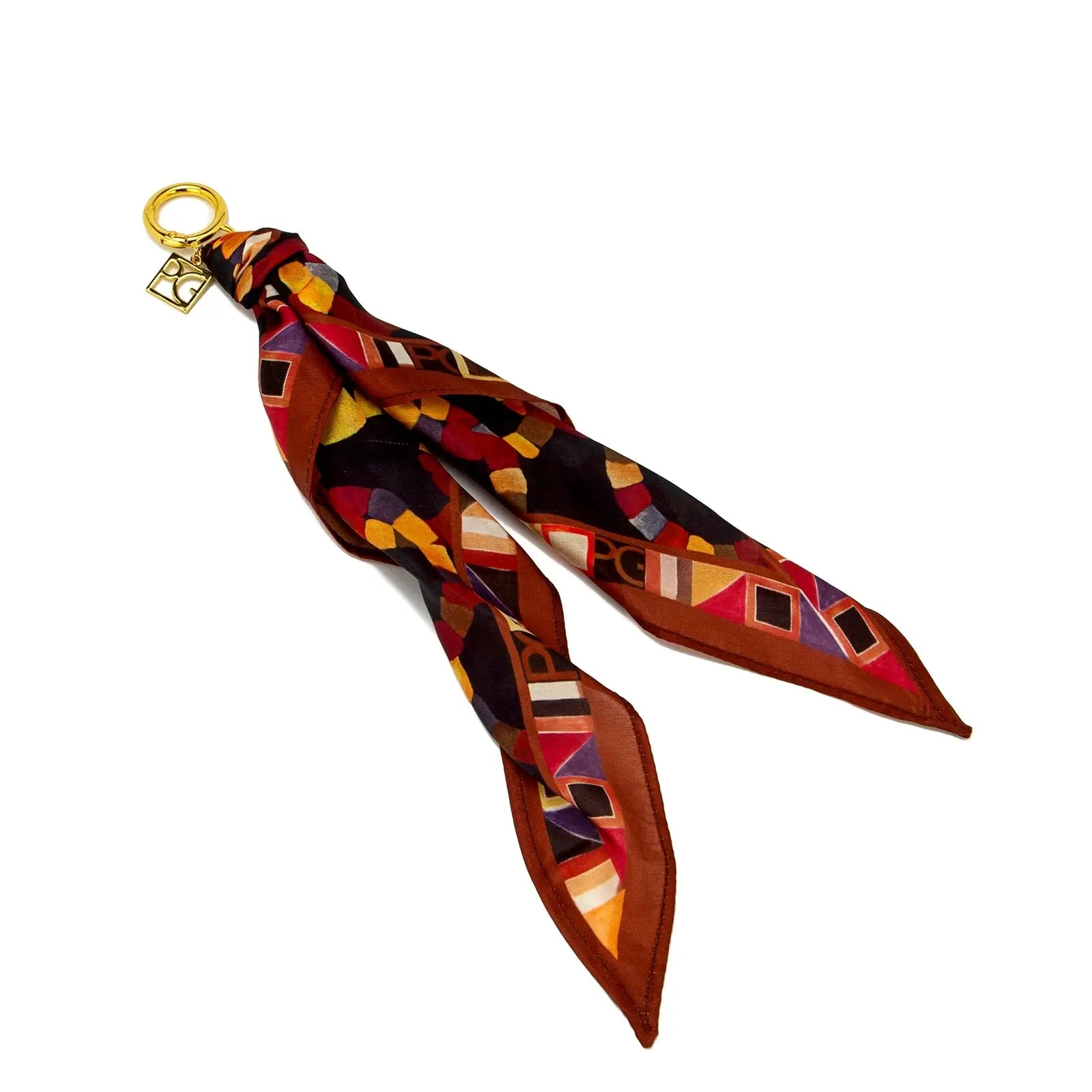 PG Women's Silk Scarf Accessories Temperament Pendant Luggage Accessories Fashionable Street Multi-style Luggage Accessories - Femlinza