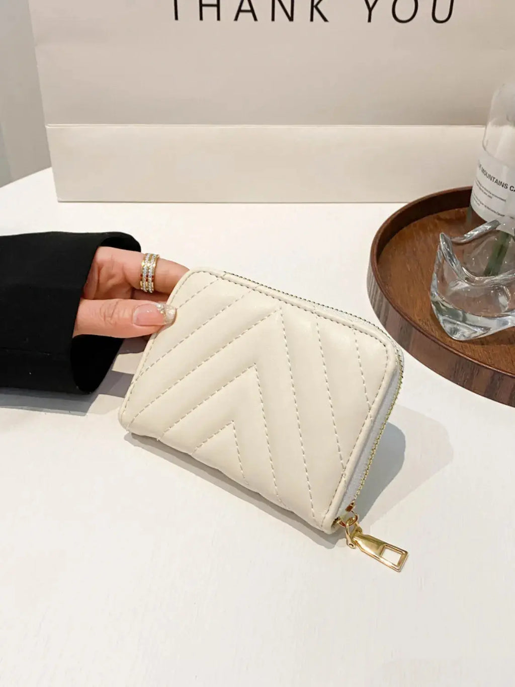 PU leather Solid Color Wallet - Femlinza