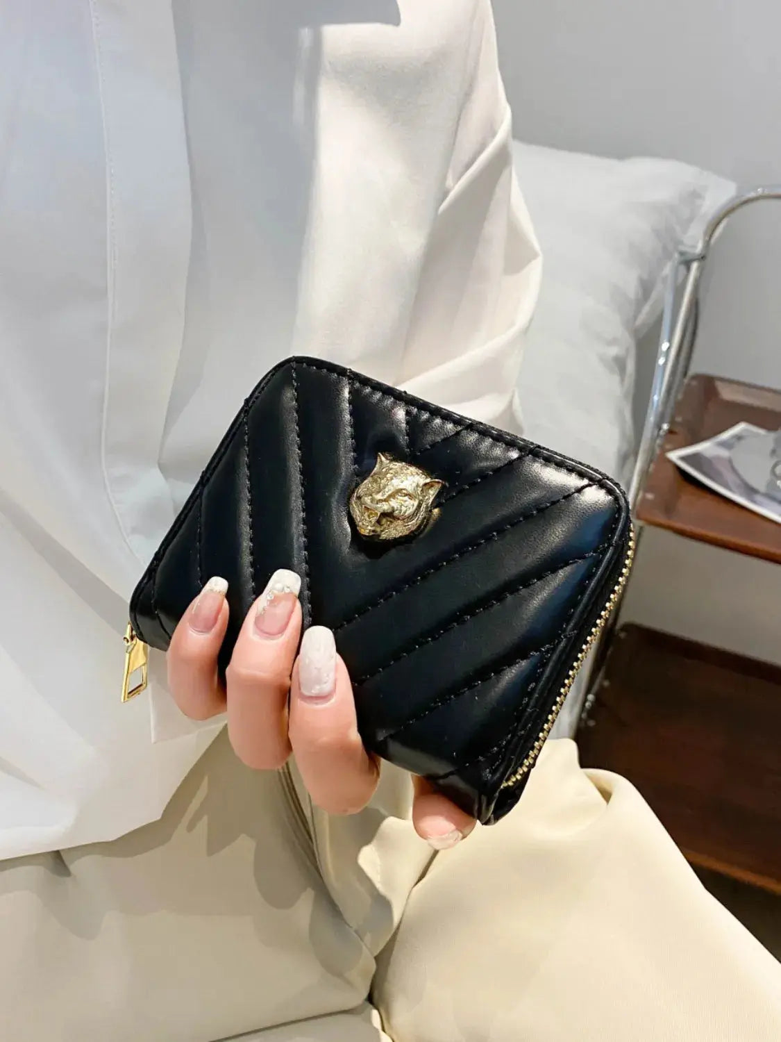 PU leather Solid Color Wallet - Femlinza