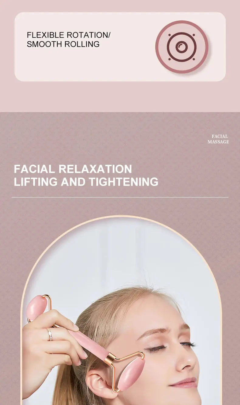 Roller for Face Neck Eye Resin Facial Massage Instrumenr Health Care Scraping Board Musclee Beauty Skincare Tools - Femlinza