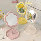 Round Desktop Makeup Mirror – Creative Bedroom & Home Décor - Femlinza