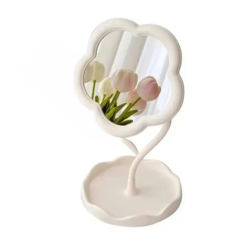 Round Desktop Makeup Mirror – Creative Bedroom & Home Décor - Femlinza