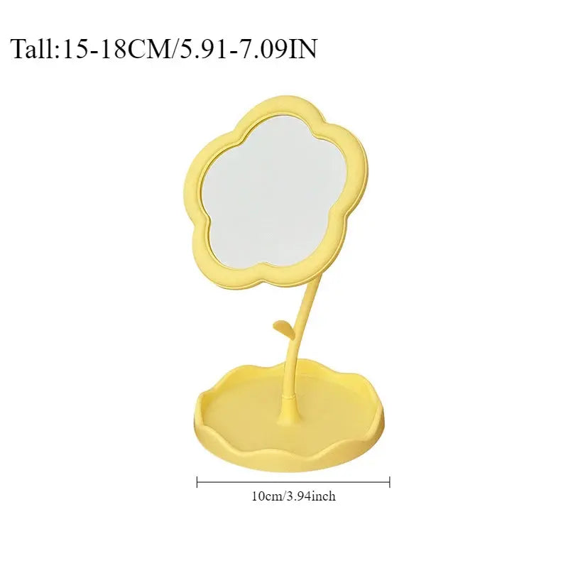 Round Desktop Makeup Mirror – Creative Bedroom & Home Décor - Femlinza