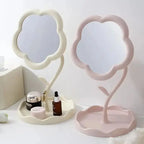 Round Desktop Makeup Mirror – Creative Bedroom & Home Décor - Femlinza