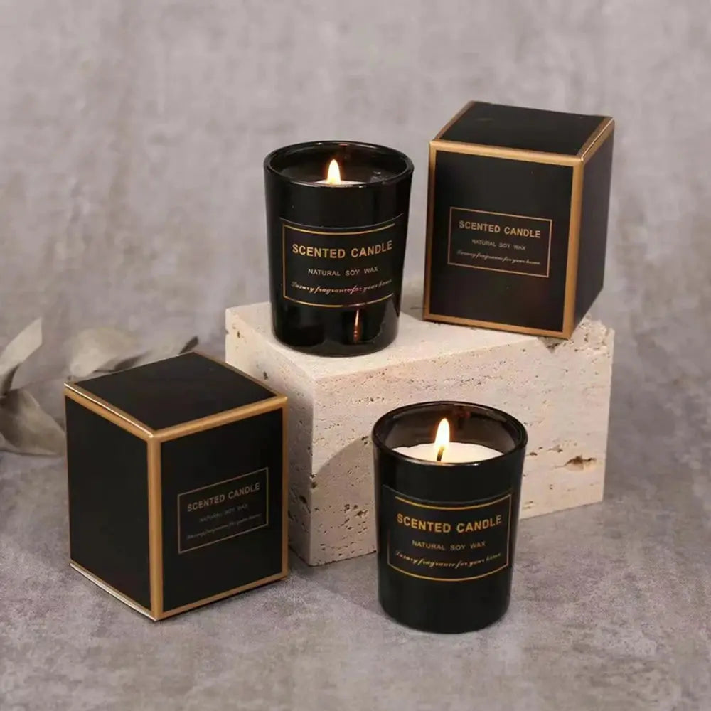 Scented Soy Wax Candle – Long-Lasting Aromatherapy for Home & Gifts - Femlinza