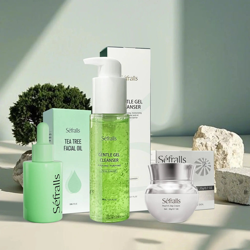 Sefralls Aloe Vera & Tea Tree Skincare Set – Cleanse, Hydrate & Brighten - Femlinza