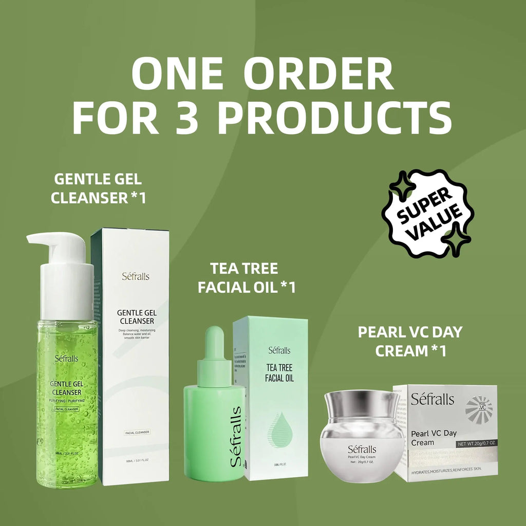 Sefralls Aloe Vera & Tea Tree Skincare Set – Cleanse, Hydrate & Brighten - Femlinza