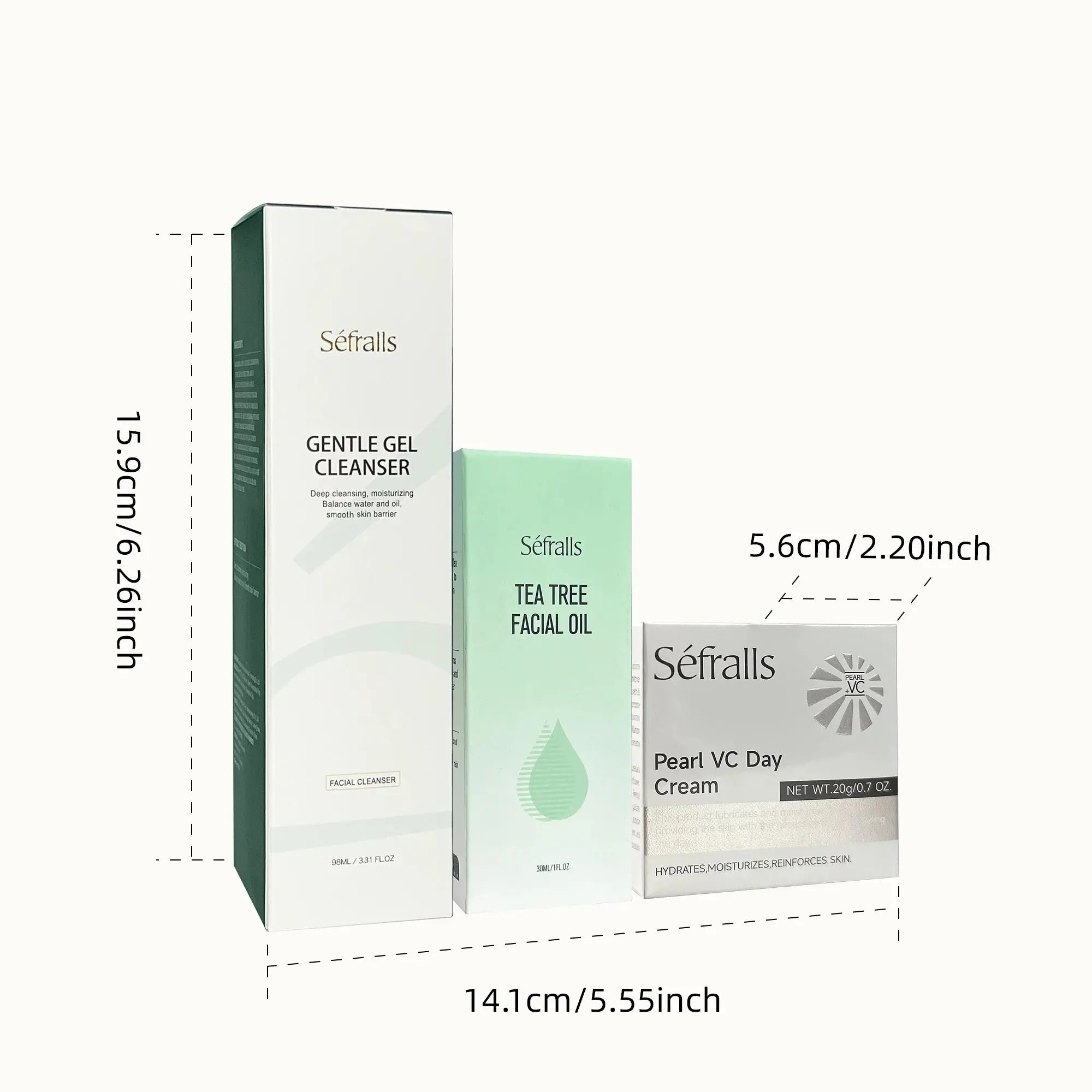 Sefralls Aloe Vera & Tea Tree Skincare Set – Cleanse, Hydrate & Brighten - Femlinza