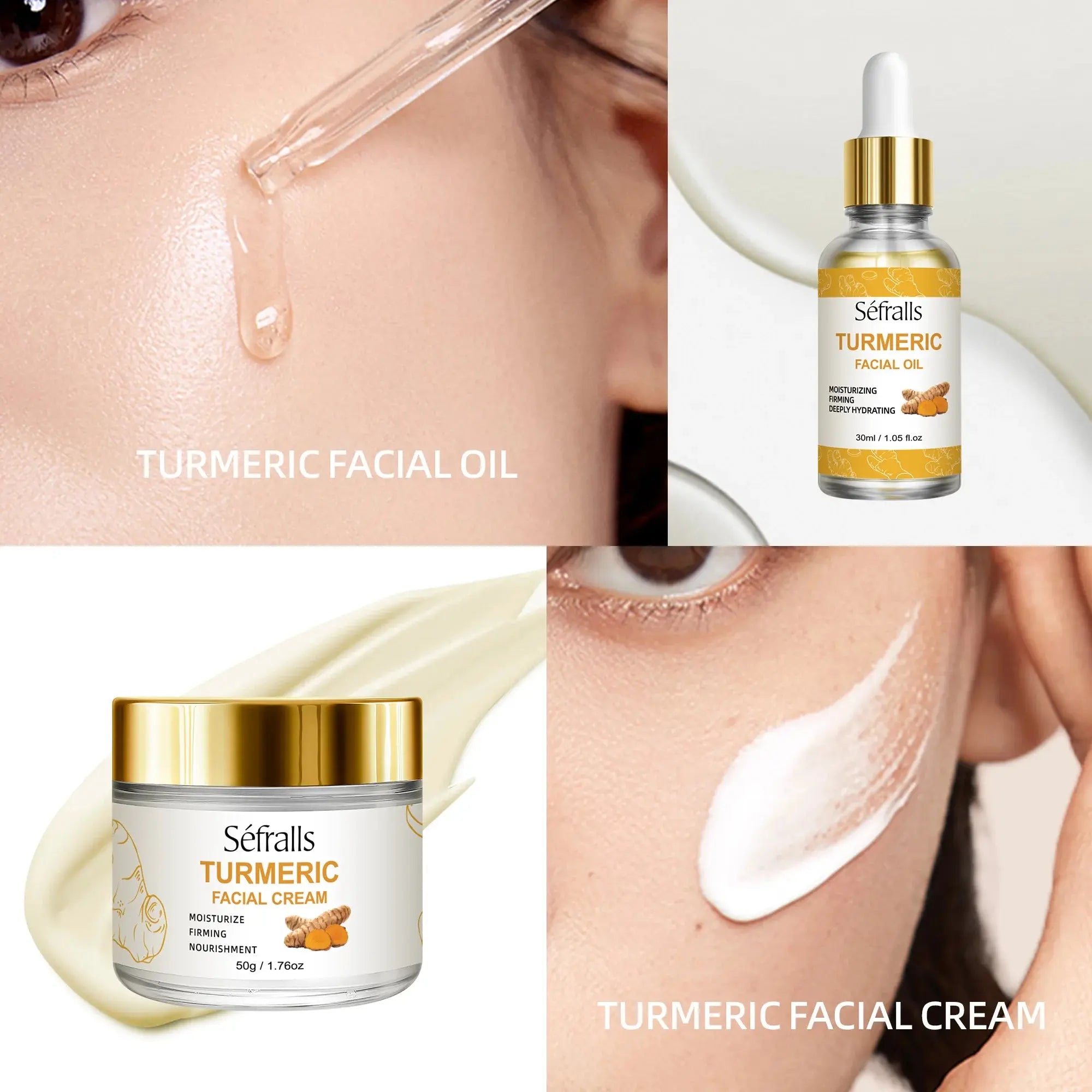 Sefralls Turmeric Skincare Set – 3-Step Complete Care - Femlinza