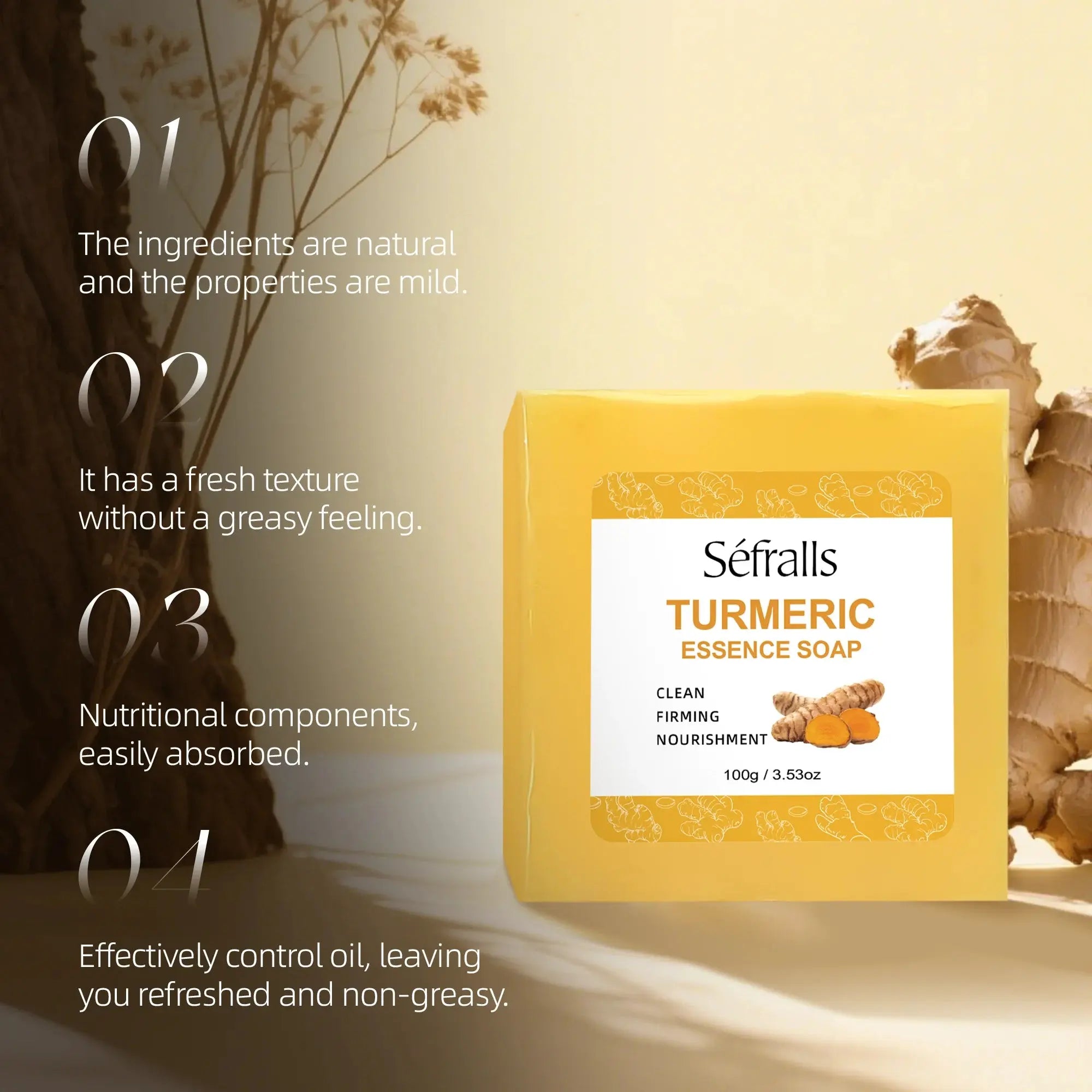 Sefralls Turmeric Skincare Set – 3-Step Complete Care - Femlinza