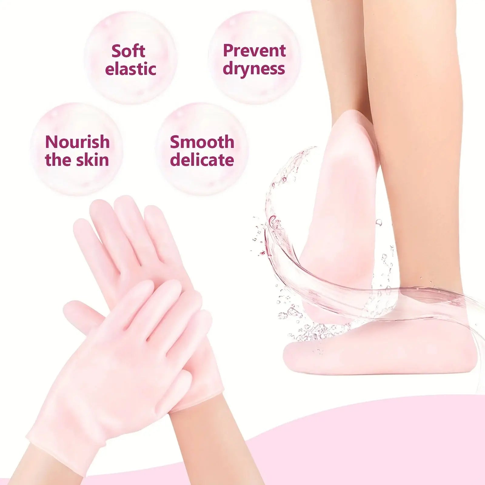Silicone Moisturizing Care Set – Face, Hands & Feet - Femlinza