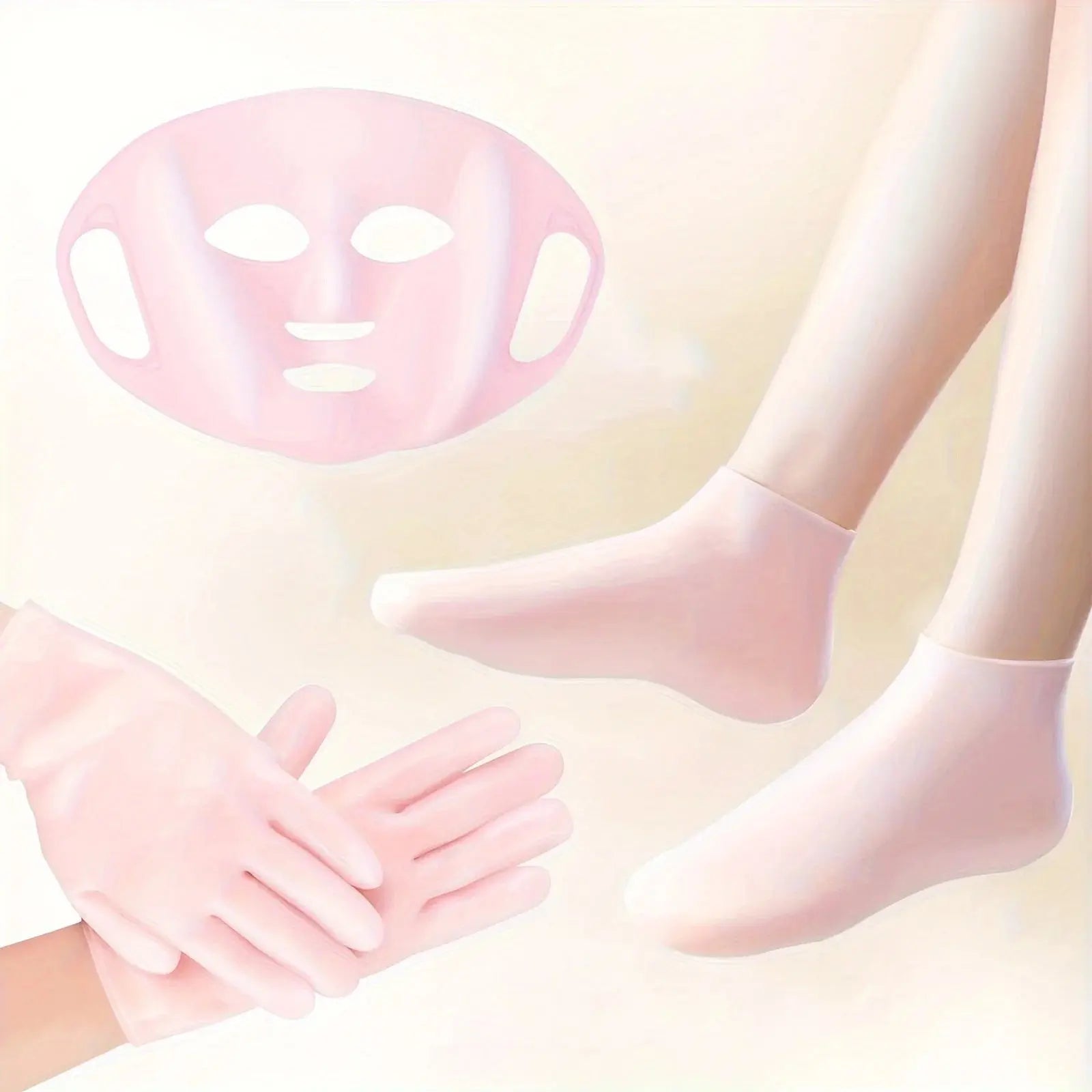 Silicone Moisturizing Care Set – Face, Hands & Feet - Femlinza
