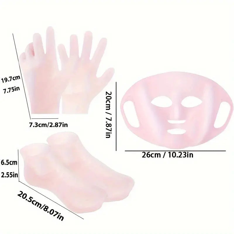 Silicone Moisturizing Care Set – Face, Hands & Feet - Femlinza