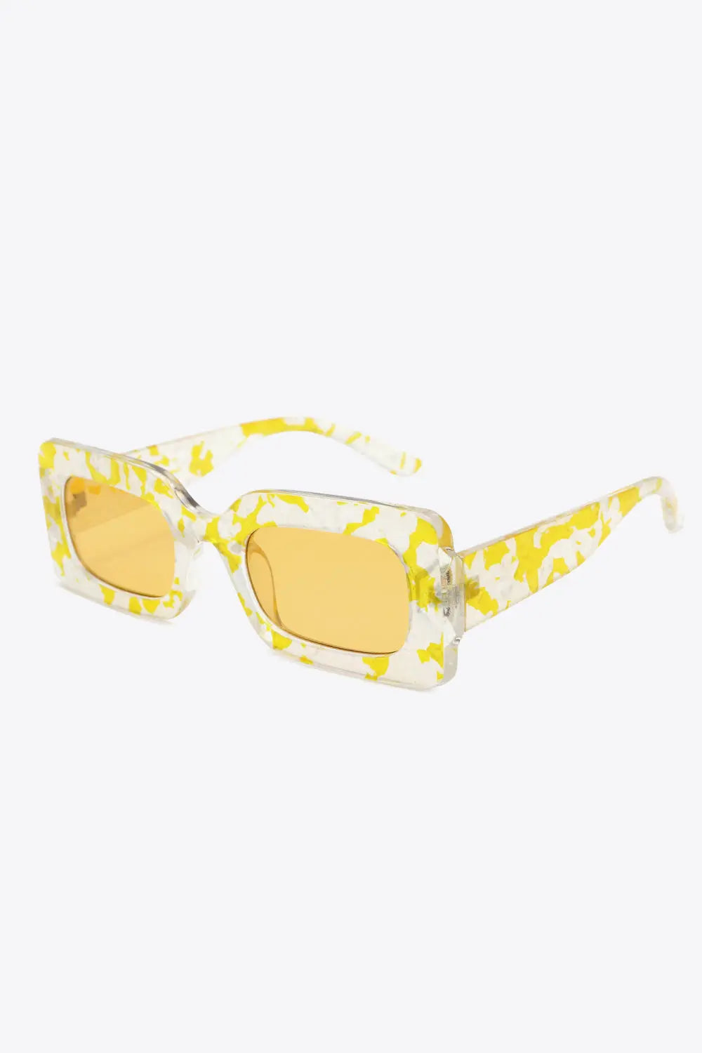 Tortoiseshell Rectangle Polycarbonate Sunglasses - Femlinza