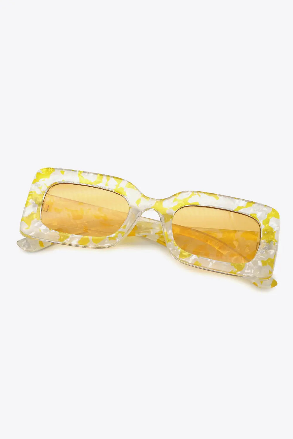 Tortoiseshell Rectangle Polycarbonate Sunglasses - Femlinza