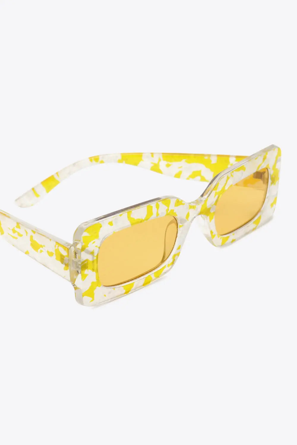 Tortoiseshell Rectangle Polycarbonate Sunglasses - Femlinza