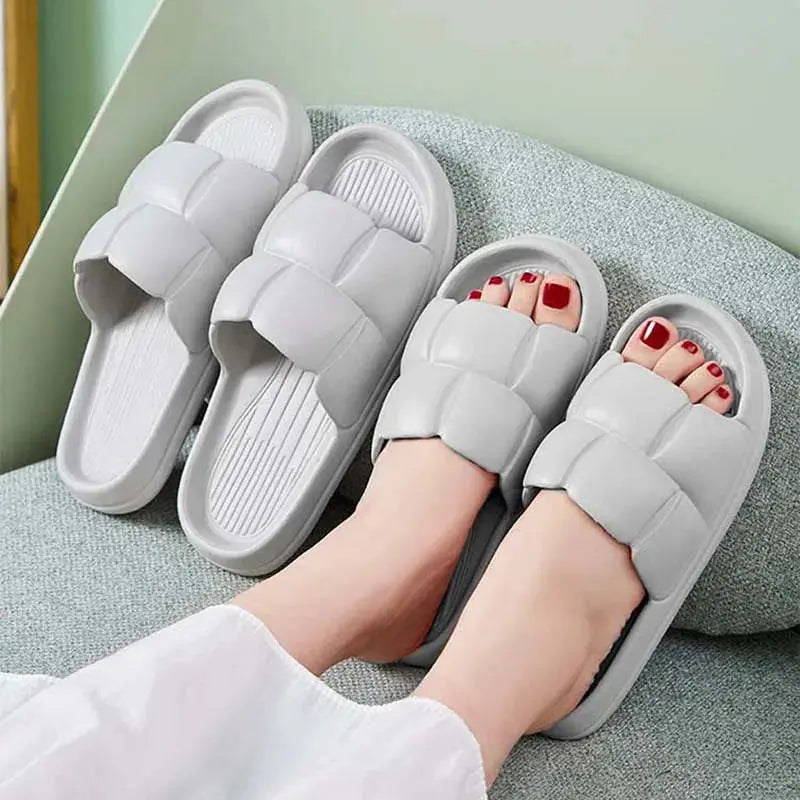 Unisex Non-Slip EVA Bathroom Slippers – Lightweight & Breathable Home Sandals - Femlinza