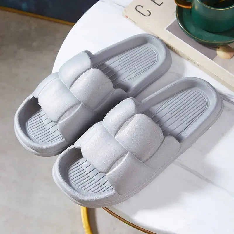 Unisex Non-Slip EVA Bathroom Slippers – Lightweight & Breathable Home Sandals - Femlinza