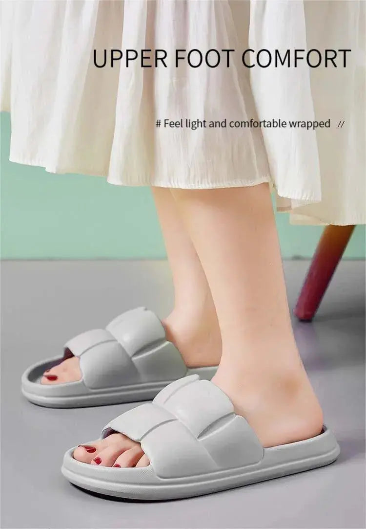 Unisex Non-Slip EVA Bathroom Slippers – Lightweight & Breathable Home Sandals - Femlinza