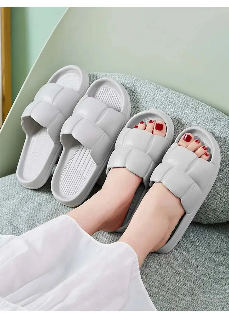 Unisex Non-Slip EVA Bathroom Slippers – Lightweight & Breathable Home Sandals - Femlinza