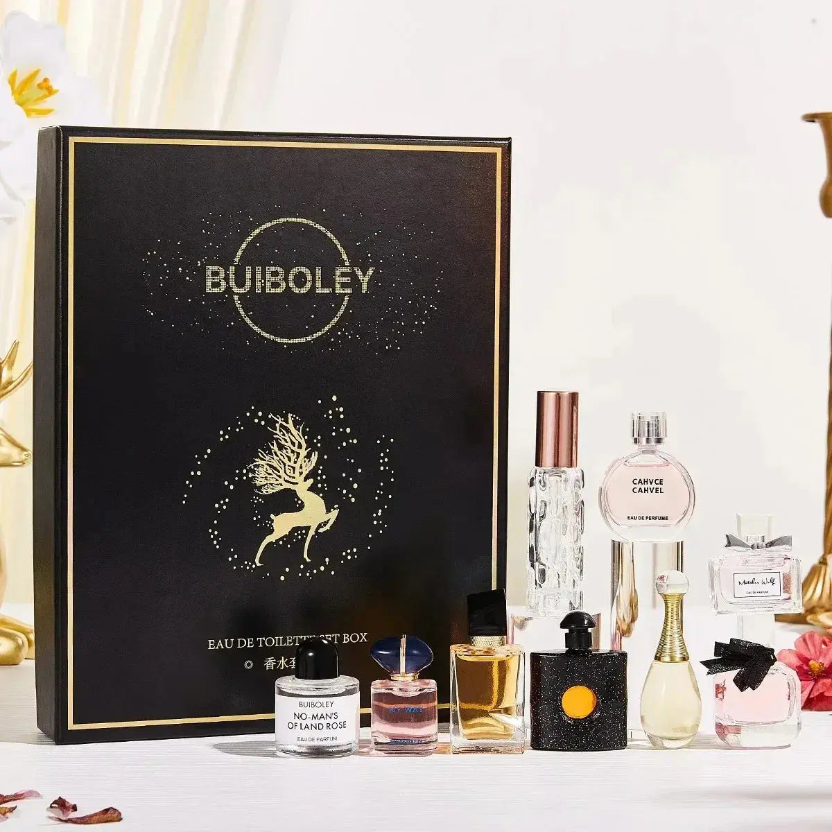 Women Perfume Gift Box Long Lasting Woody Floral Cologne Mens Pheromones Fragrance Compact Portable Perfume Luxury Gift Set - Femlinza