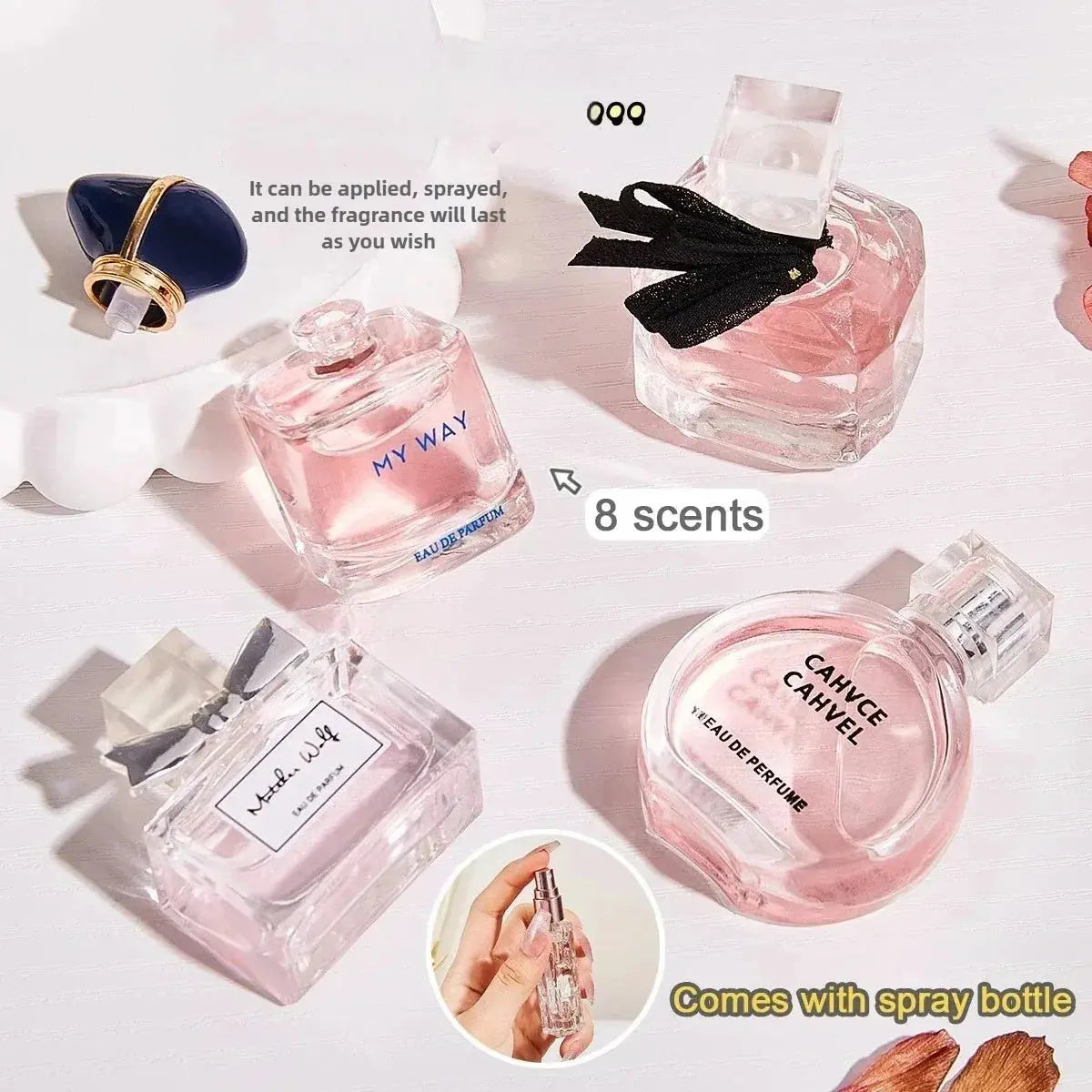 Women Perfume Gift Box Long Lasting Woody Floral Cologne Mens Pheromones Fragrance Compact Portable Perfume Luxury Gift Set - Femlinza