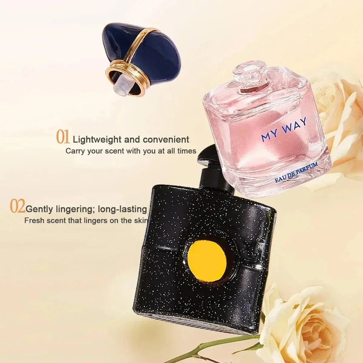 Women Perfume Gift Box Long Lasting Woody Floral Cologne Mens Pheromones Fragrance Compact Portable Perfume Luxury Gift Set - Femlinza