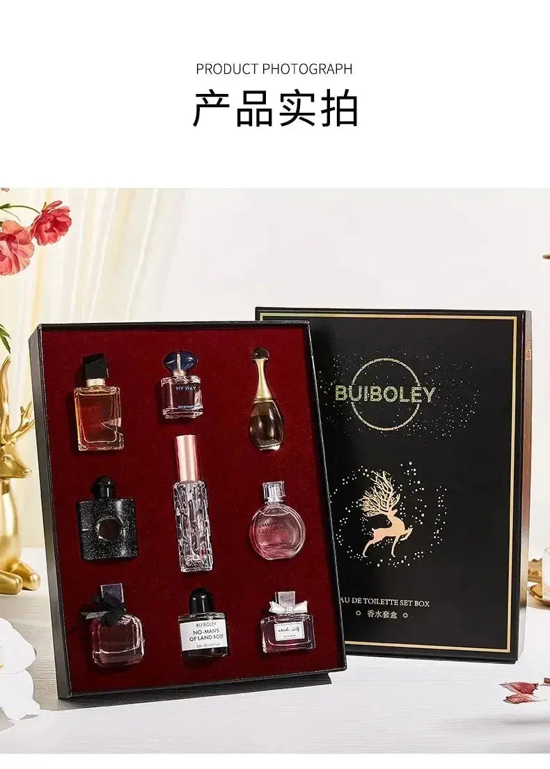 Women Perfume Gift Box Long Lasting Woody Floral Cologne Mens Pheromones Fragrance Compact Portable Perfume Luxury Gift Set - Femlinza