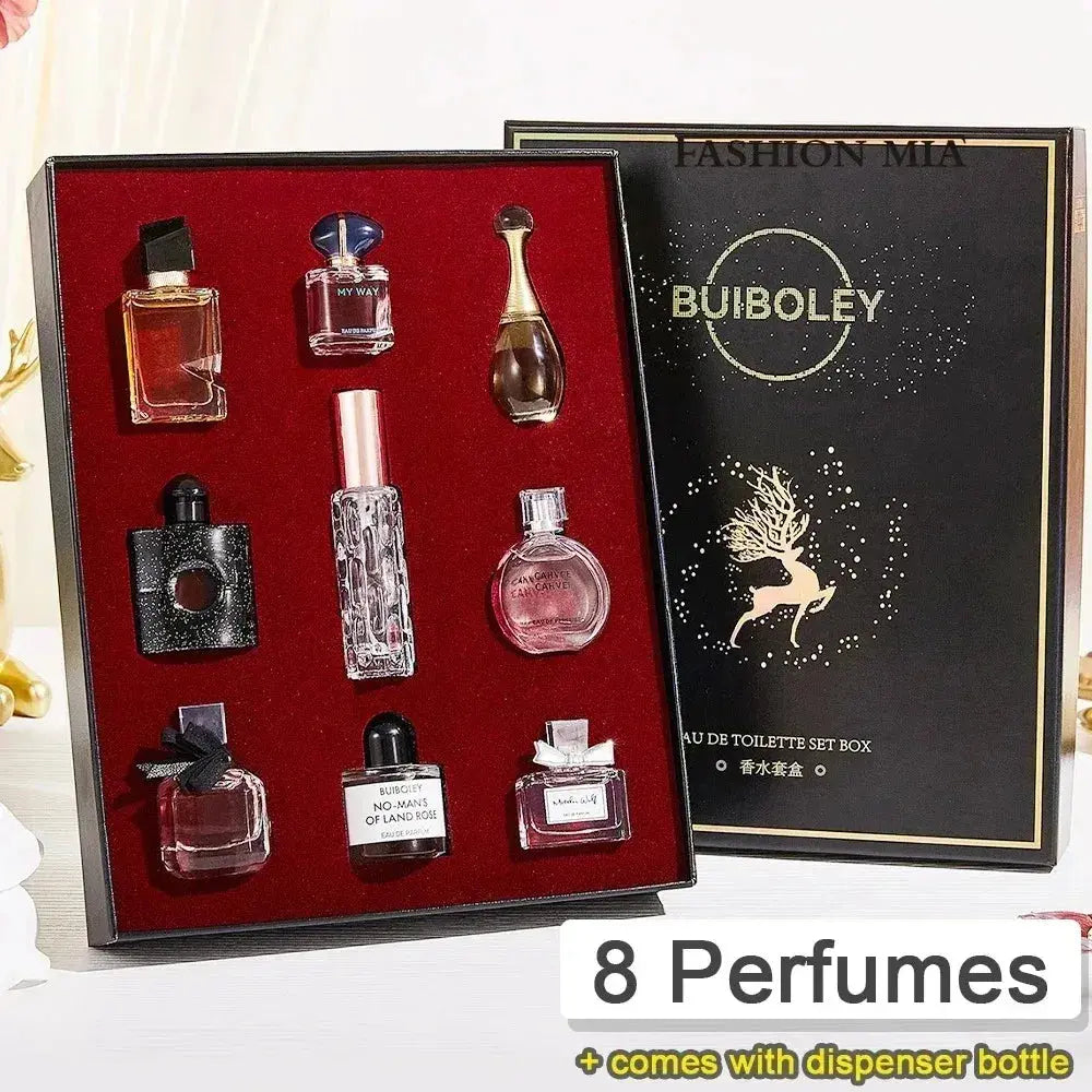 Women Perfume Gift Box Long Lasting Woody Floral Cologne Mens Pheromones Fragrance Compact Portable Perfume Luxury Gift Set - Femlinza